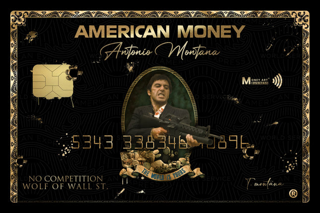 SCARFACE CARD - SIGNED BY TONY MONTANA