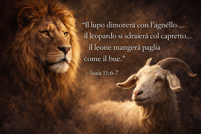IL LEONE E L'AGNELLO - PACE E ARMONIA
