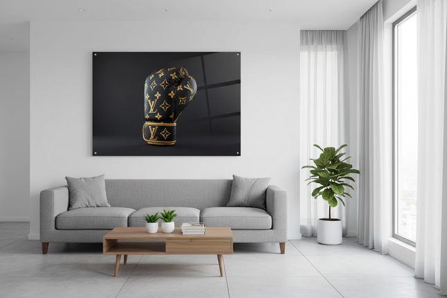 BOX LV su plexy in living moderno