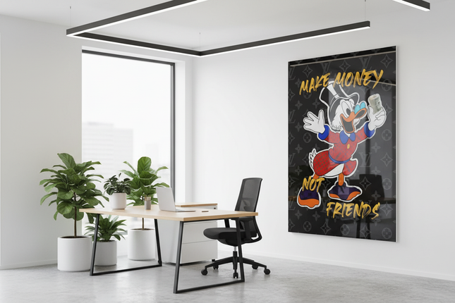 DONALD MONEY VIBES in ufficio moderno